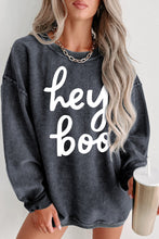 Load image into Gallery viewer, Round Neck Dropped Shoulder Graphic Sweatshirt
