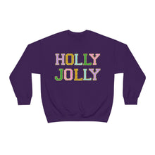 Load image into Gallery viewer, Faux Chenille Holly Jolly Unisex Heavy Blend™ Crewneck Sweatshirt
