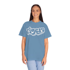 Retro White Tigers Comfort Colors Unisex Garment-Dyed T-shirt