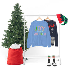 Load image into Gallery viewer, Faux Chenille Joy to the World Unisex Heavy Blend™ Crewneck Sweatshirt
