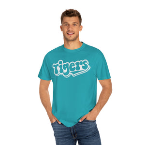 Retro White Tigers Comfort Colors Unisex Garment-Dyed T-shirt