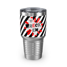 Load image into Gallery viewer, Wreck &#39;Em Splat Ringneck Tumbler, 30oz
