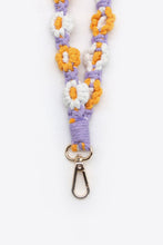 Load image into Gallery viewer, Assorted 4-Piece Macrame Flower Keychain
