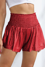 Load image into Gallery viewer, Glitter Smocked High-Waist Shorts
