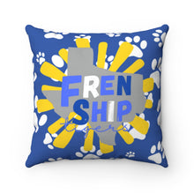 Load image into Gallery viewer, Frenship Tigers Game Day School Spirit Paw Spun Polyester Square Pillow
