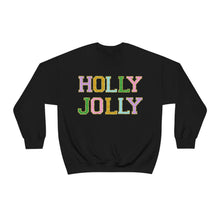 Load image into Gallery viewer, Faux Chenille Holly Jolly Unisex Heavy Blend™ Crewneck Sweatshirt
