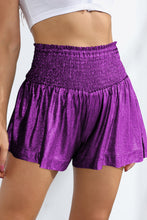 Load image into Gallery viewer, Glitter Smocked High-Waist Shorts
