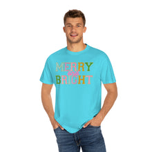 Load image into Gallery viewer, Faux Chenille Merry and Bright Comfort Colors Unisex Garment-Dyed T-shirt
