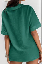 Load image into Gallery viewer, Button Up Short Sleeve Blouse
