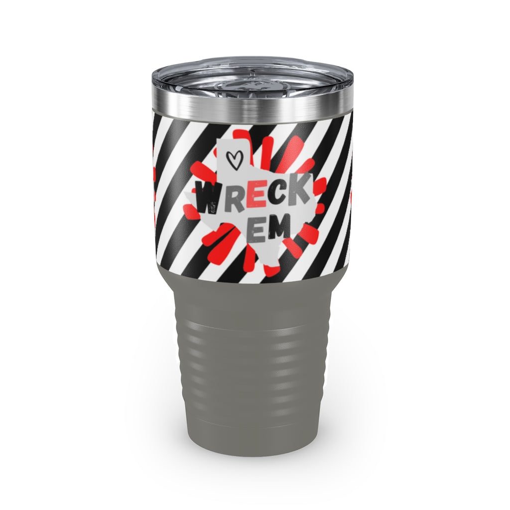 Wreck 'Em Splat Ringneck Tumbler, 30oz