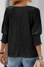 Load image into Gallery viewer, Round Neck Three-Quarter Sleeve Top

