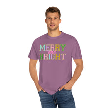 Load image into Gallery viewer, Faux Chenille Merry and Bright Comfort Colors Unisex Garment-Dyed T-shirt
