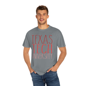 Skinny Texas Tech University Comfort Colors Unisex Garment-Dyed T-shirt