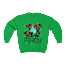 Load image into Gallery viewer, Joy Love Peace Unisex Heavy Blend™ Crewneck Sweatshirt
