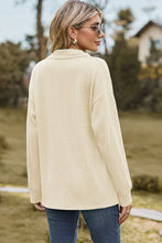 Load image into Gallery viewer, Johnny Collar Dropped Shoulder Blouse
