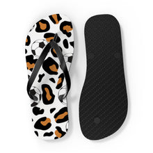 Load image into Gallery viewer, Leopard Soccer Flip Flops

