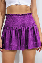 Load image into Gallery viewer, Glitter Smocked High-Waist Shorts
