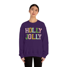 Load image into Gallery viewer, Faux Chenille Holly Jolly Unisex Heavy Blend™ Crewneck Sweatshirt
