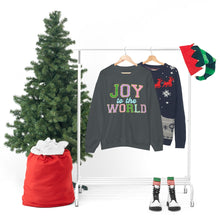 Load image into Gallery viewer, Faux Chenille Joy to the World Unisex Heavy Blend™ Crewneck Sweatshirt
