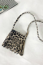 Load image into Gallery viewer, PU Leather Crossbody Bag with Fringe
