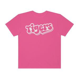 Retro White Tigers Comfort Colors Unisex Garment-Dyed T-shirt