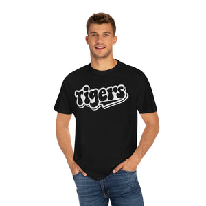 Retro White Tigers Comfort Colors Unisex Garment-Dyed T-shirt