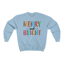 Load image into Gallery viewer, Colorful Merry &amp; Bright Unisex Heavy Blend™ Crewneck Sweatshirt
