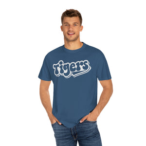 Retro White Tigers Comfort Colors Unisex Garment-Dyed T-shirt