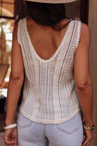 Deep V Openwork Tank