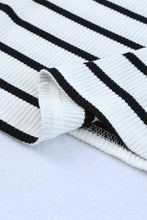 Load image into Gallery viewer, Striped Ribbed Round Neck Tank

