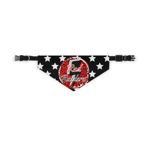 Red Raiders Lighting Bolt Pet Bandana Collar for all Size Dogs