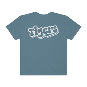 Retro White Tigers Comfort Colors Unisex Garment-Dyed T-shirt