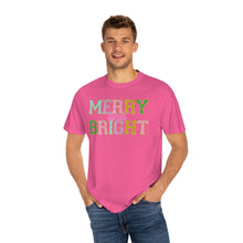 Load image into Gallery viewer, Faux Chenille Merry and Bright Comfort Colors Unisex Garment-Dyed T-shirt
