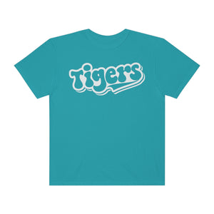 Retro White Tigers Comfort Colors Unisex Garment-Dyed T-shirt