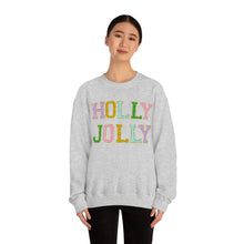 Load image into Gallery viewer, Faux Chenille Holly Jolly Unisex Heavy Blend™ Crewneck Sweatshirt
