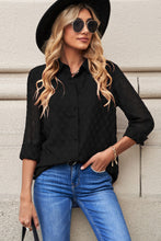 Load image into Gallery viewer, Curved Hem Button-Up Long Sleeve Shirt
