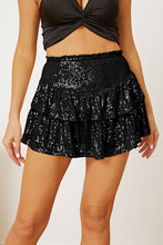 Load image into Gallery viewer, Sequin Layered Mini Skirt
