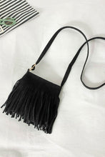 Load image into Gallery viewer, PU Leather Crossbody Bag with Fringe
