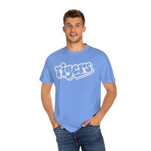 Retro White Tigers Comfort Colors Unisex Garment-Dyed T-shirt