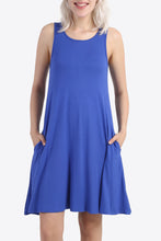 Load image into Gallery viewer, Cutout Scoop Neck Sleeveless Dress with Pockets
