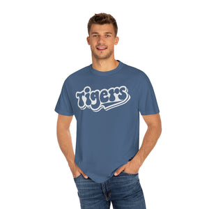 Retro White Tigers Comfort Colors Unisex Garment-Dyed T-shirt