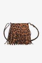 Load image into Gallery viewer, PU Leather Crossbody Bag with Fringe
