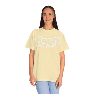 Retro White Tigers Comfort Colors Unisex Garment-Dyed T-shirt