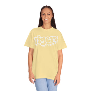 Retro White Tigers Comfort Colors Unisex Garment-Dyed T-shirt