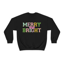 Load image into Gallery viewer, Faux Chenille Merry and Bright Unisex Heavy Blend™ Crewneck Sweatshirt
