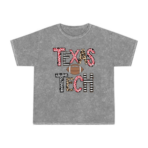 Texas Tech Football Unisex Mineral Wash T-Shirt