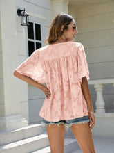 Load image into Gallery viewer, Frill V-Neck Half Sleeve Blouse
