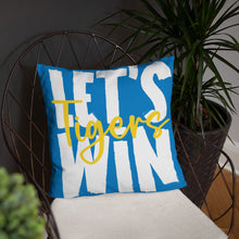 Load image into Gallery viewer, Let&#39;s Win Tigers 18x18 Basic Pillow
