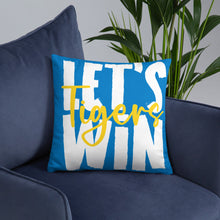 Load image into Gallery viewer, Let&#39;s Win Tigers 18x18 Basic Pillow
