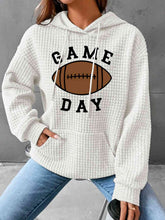 Load image into Gallery viewer, Full Size GAME DAY Graphic Drawstring Hoodie
